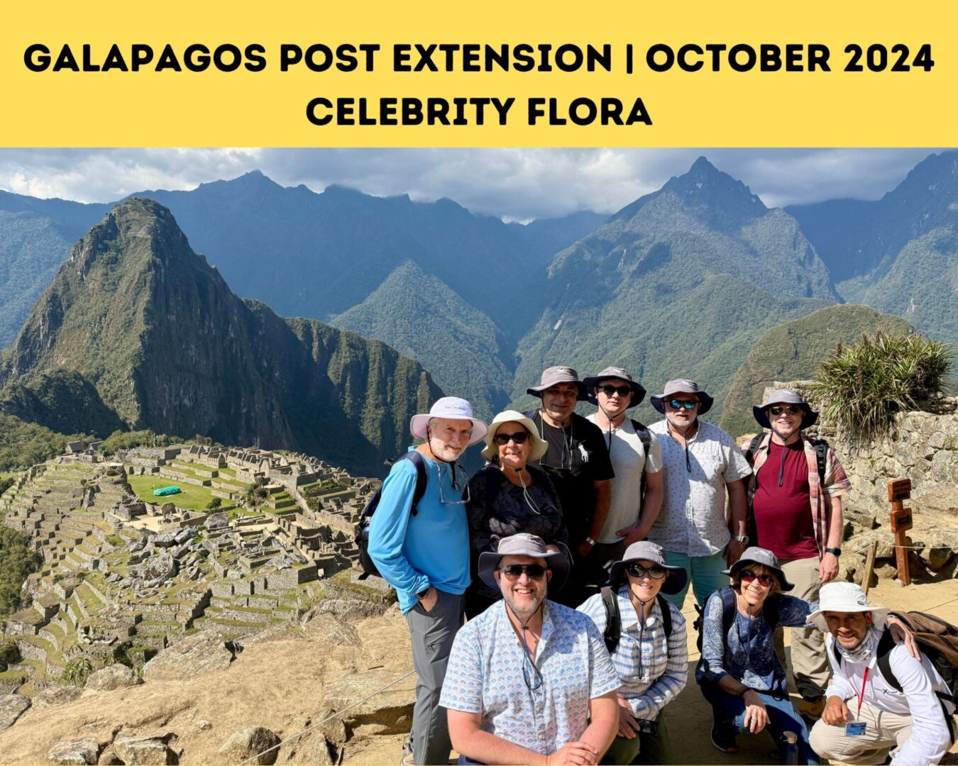 Machu Picchu tour group, October 2024.